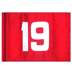 #19 golf flag