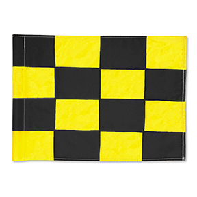 individual sewn checkered golf flag