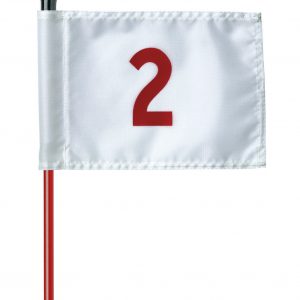 practice green numbered flags