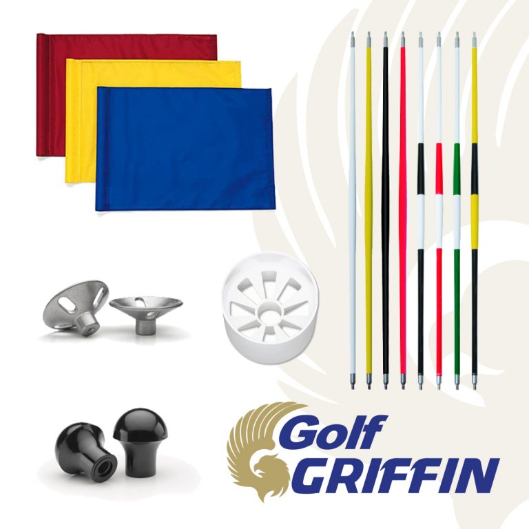 Cupless Jr. Flagstick Marker/Flag set of 9 - Golf Griffin